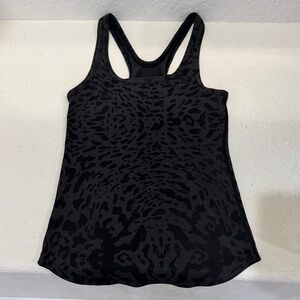 lululemon athletica Black Leopard Tank Top